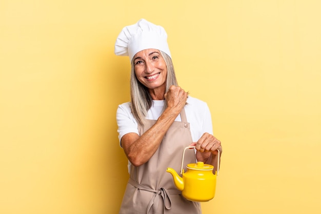 Uśmiechnięty kucharz